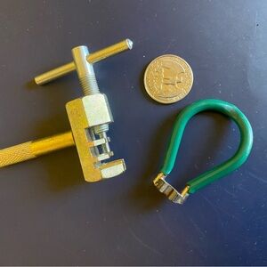 Bicycle Repair Lot: Cyclo Bicycle Chain Breaker (England) & (.130) Spoke Wrench